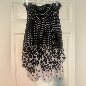 Black Polka Dot Tube Dress